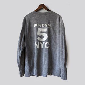 BLK DNM - Grey cotton Loose fit Sweatshirt - Sz M